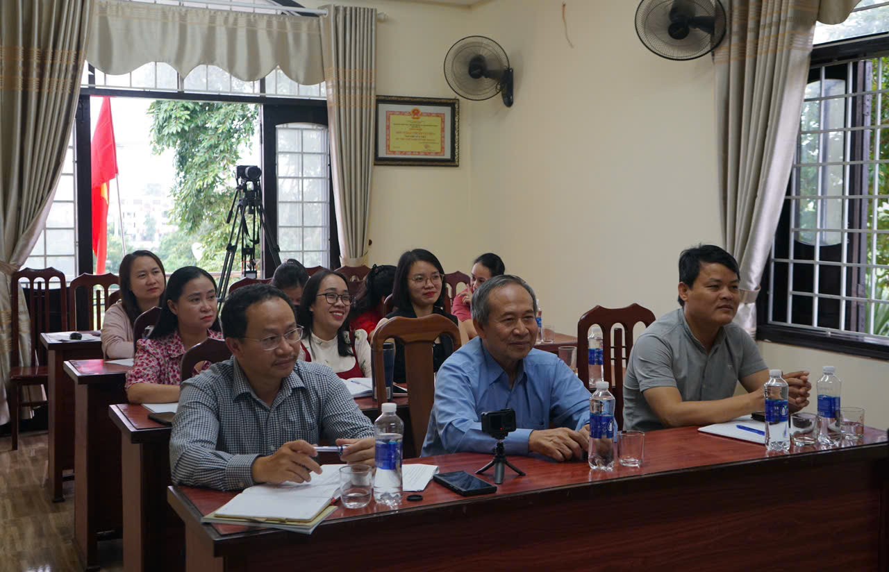 C&aacute;c đại biểu v&agrave; học vi&ecirc;n tham dự tập huấn - Ảnh: C.N 